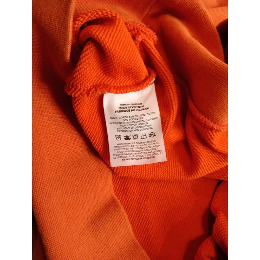 Nike Air Jordan Sweatshirt Mens XL Orange Pullover Hoodie Zion Williams NBA